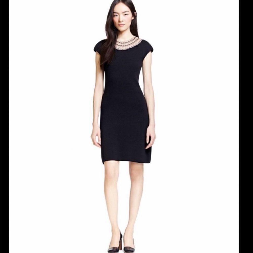 TORY BURCH Daisy Embellished Knit Dress - Picture 1 of 14